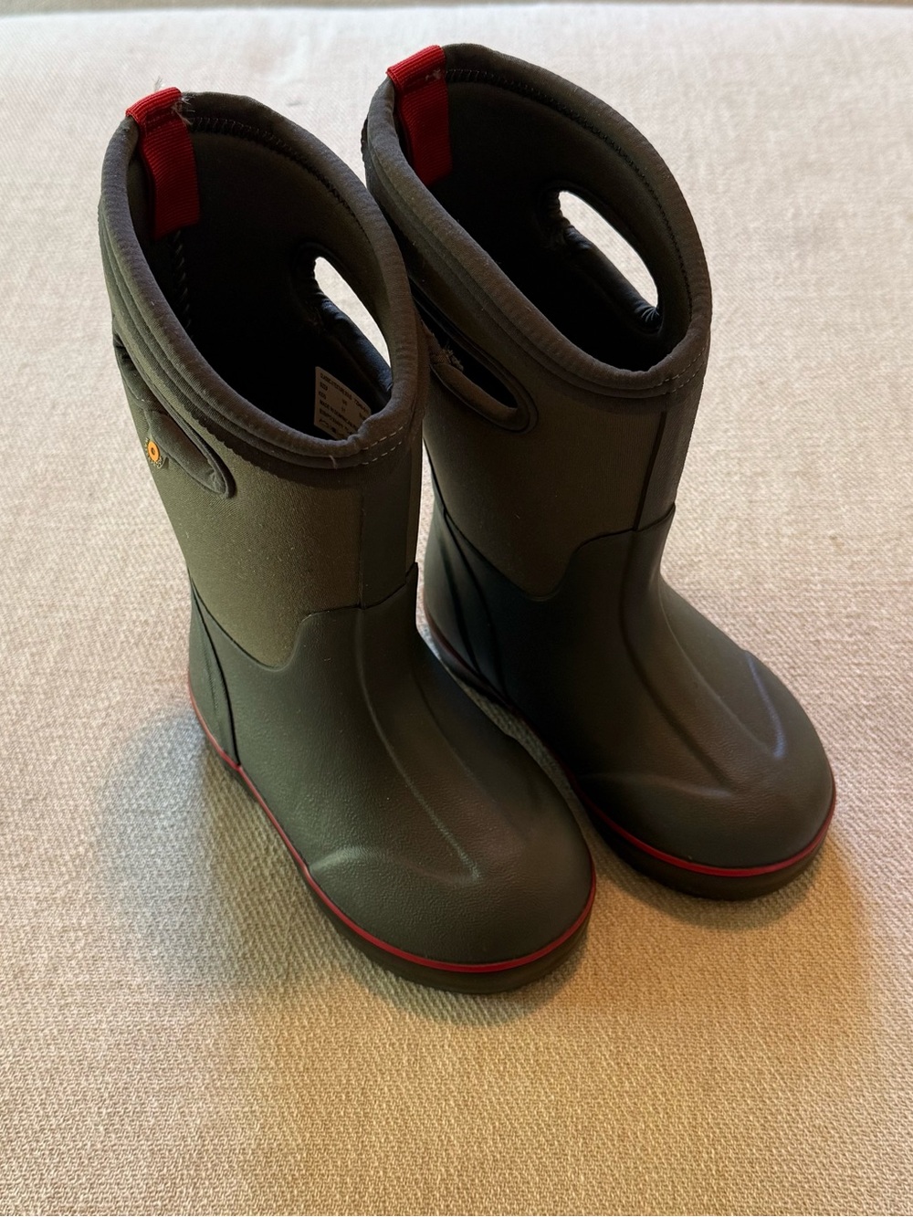 BOGS Kids Classic II Solid Waterproof Snow Winter Boots Dark Gray Size 11